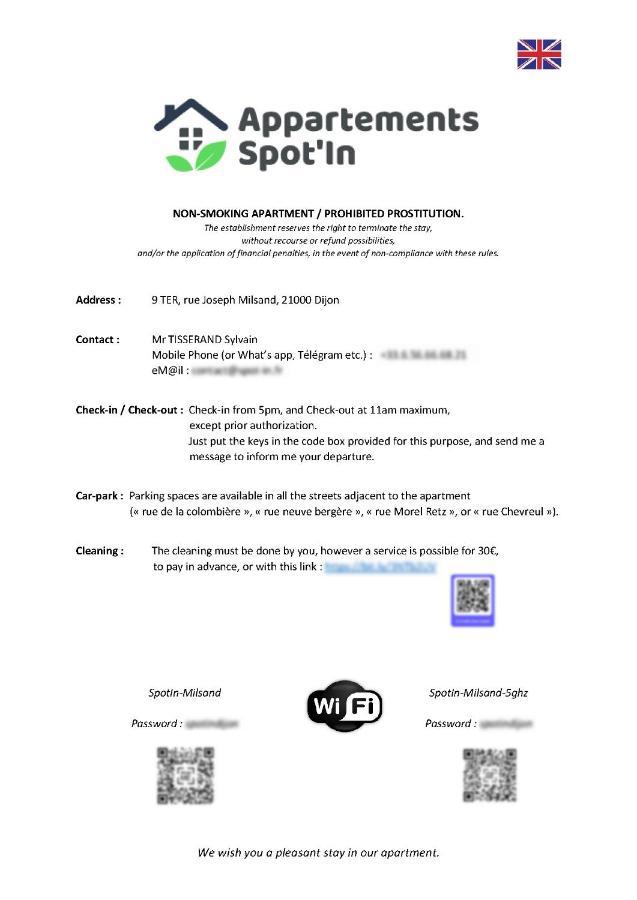 Spot'In - Dijon Milsand 아파트 외부 사진